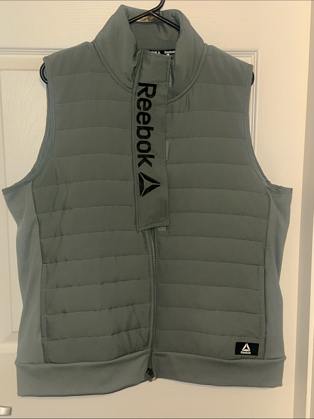 Reebok Gray Quilted Puffer Vest
